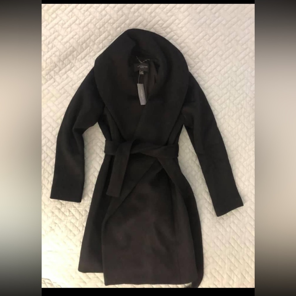Ann Taylor Shawl Collar Wrap Coat - Petite XS NWT